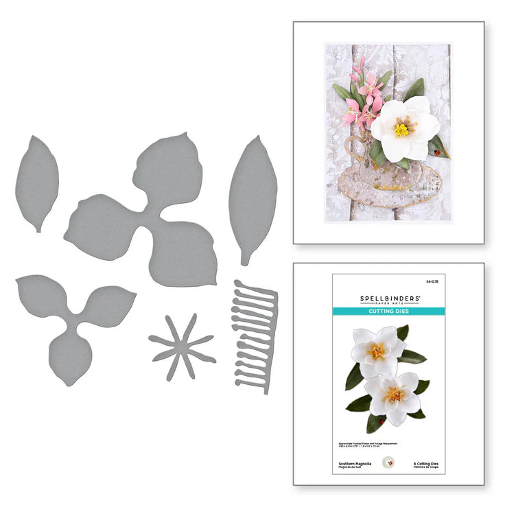 S4-1235 Southern Magnolia Etched Dies from the Victorian Garden Collection