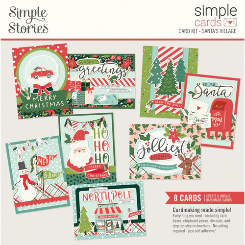 SIMPLE STORIES Santa's Village - Simple Cards Card Kit